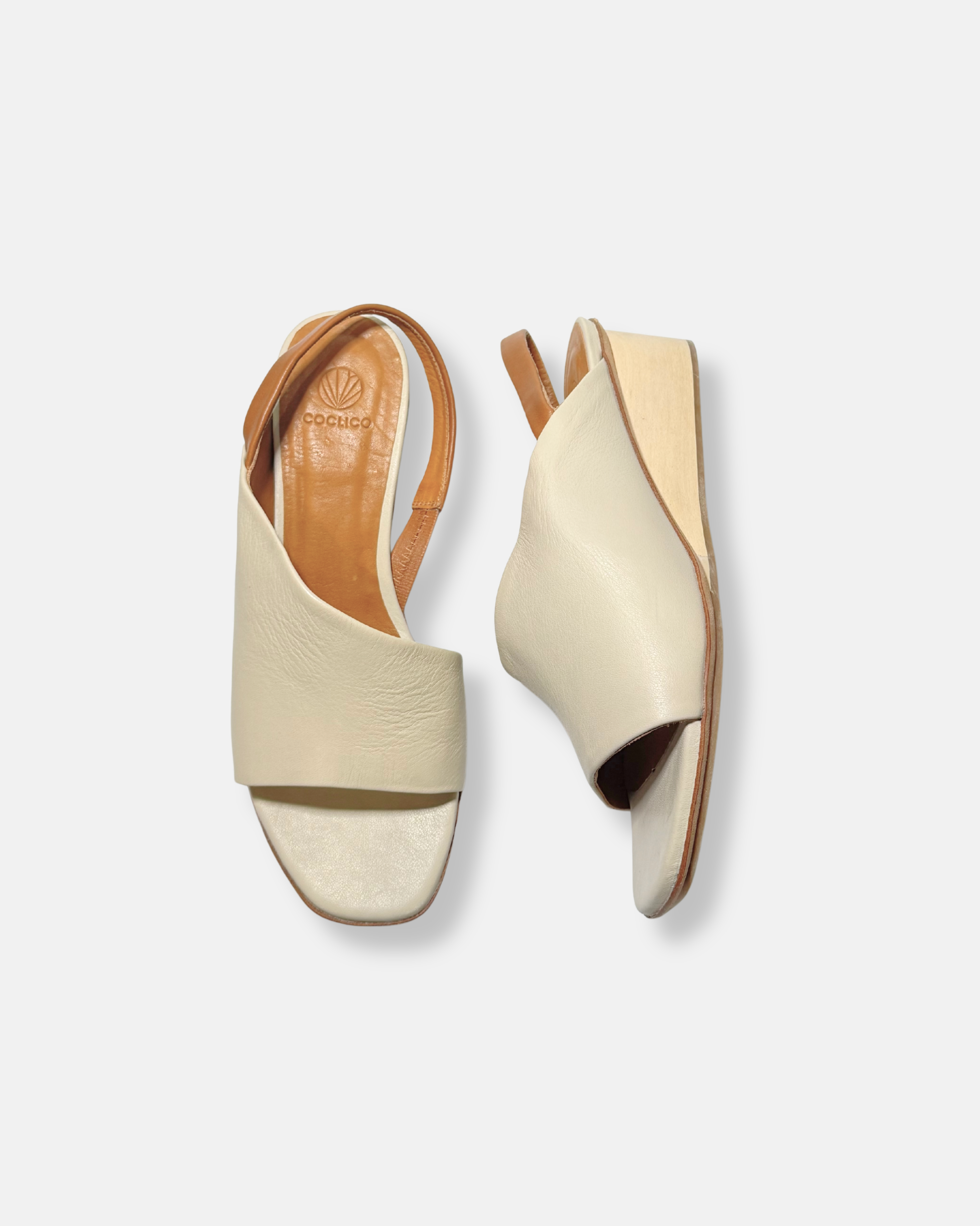 Archive Sale - Oka Wedge Sandal Greige