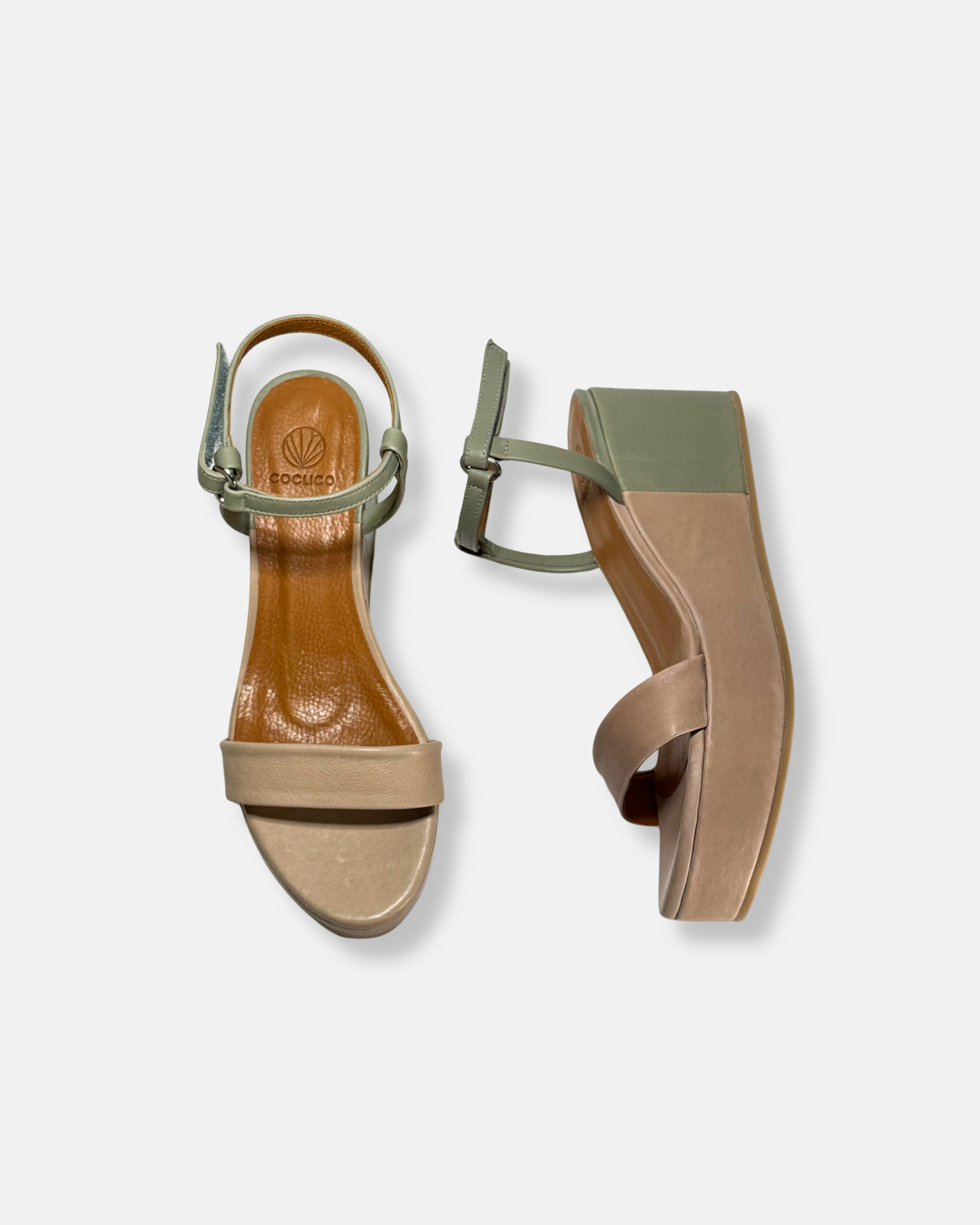 Archive Sale - Lemonade Wedge Sandal Marmo / Edera
