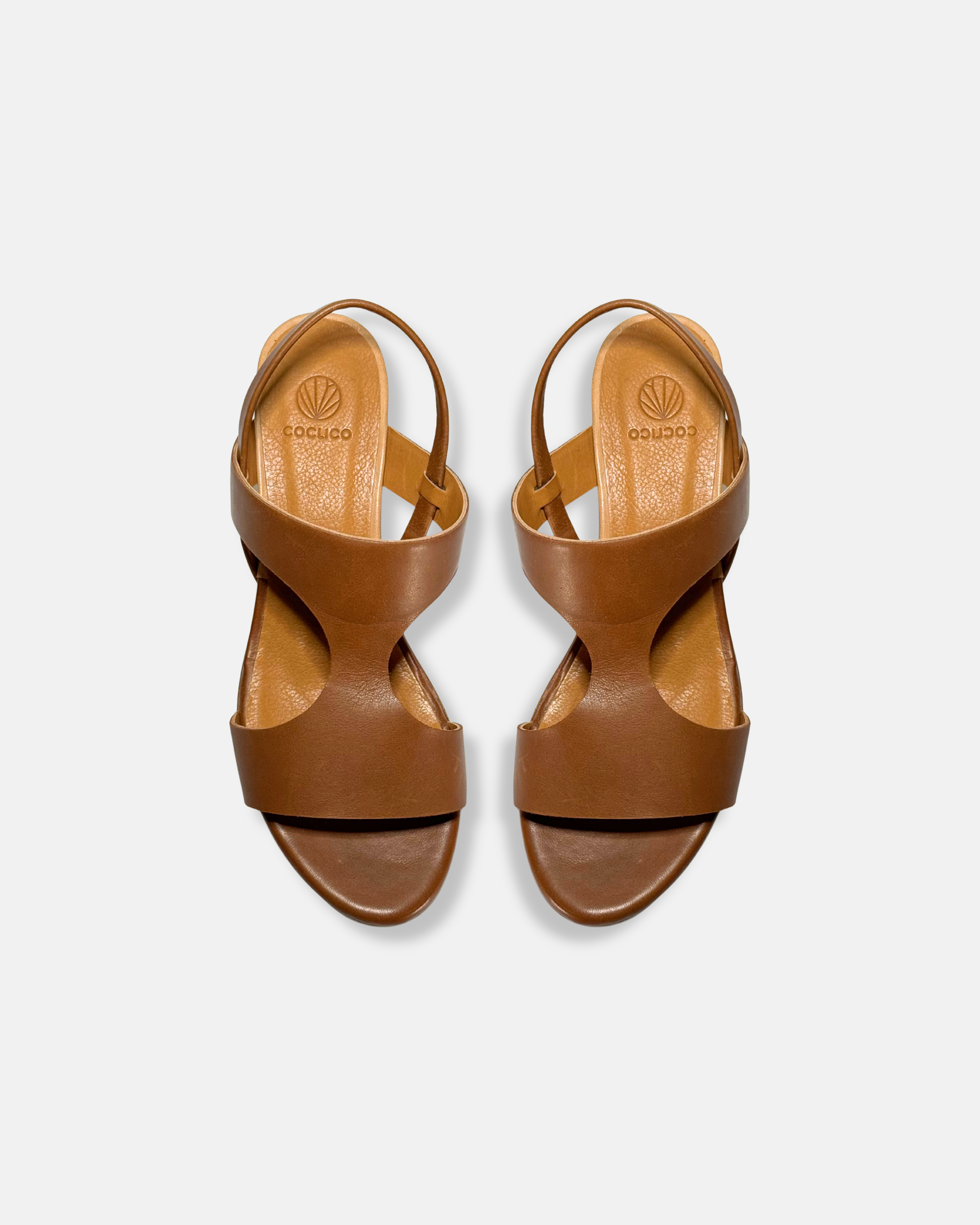 Archive Sale - Lamb Wedge Sandal Caramello / Camel