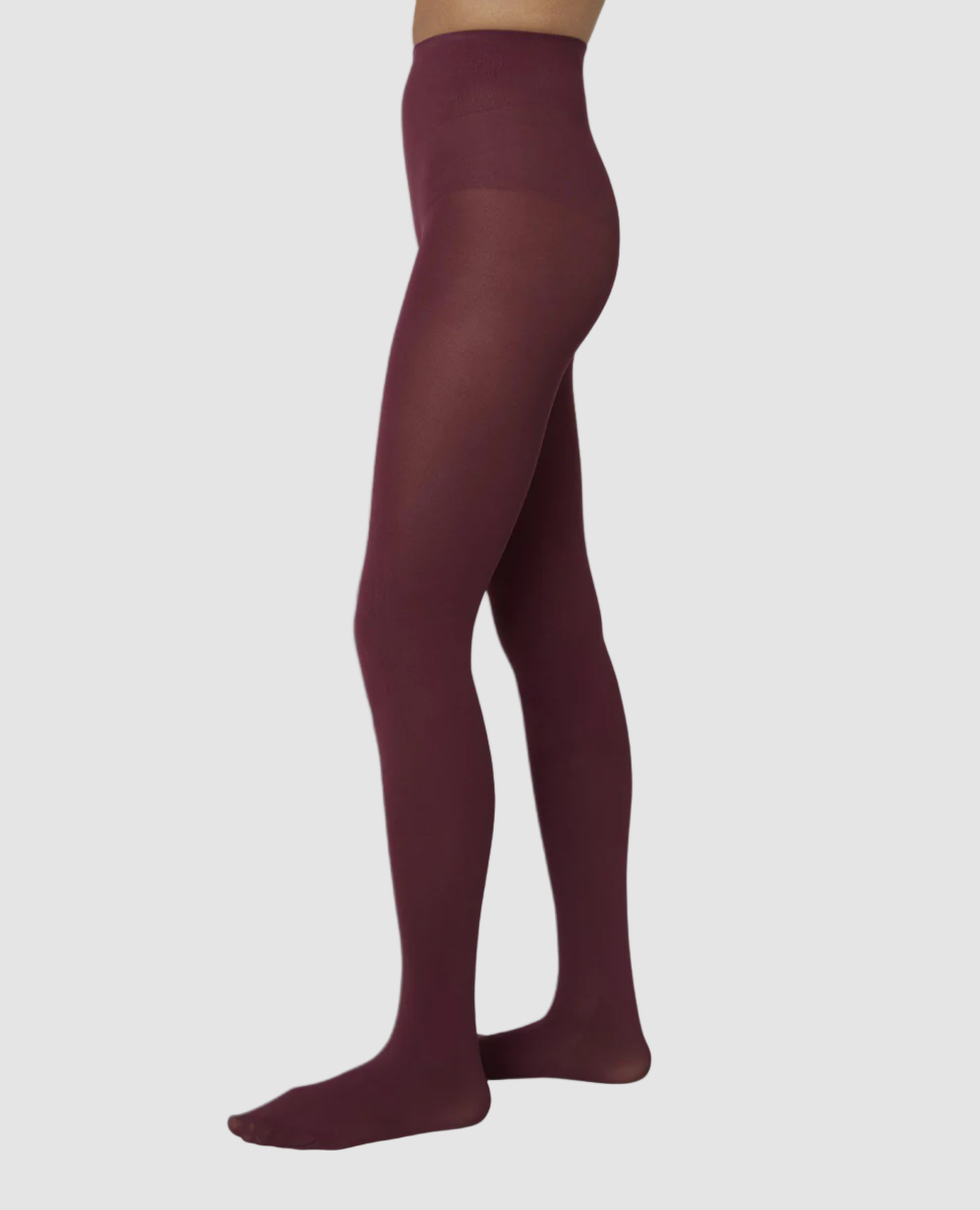 Swedish Stockings Olivia Premium Tights Deep Red