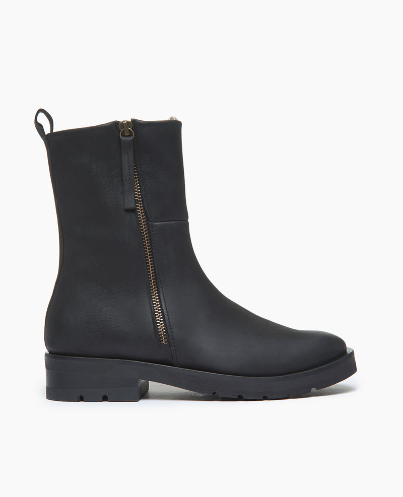 Durum Shearling Boot, Black | Coclico