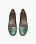 Coclico women's green metalic leather block heel shoe 5