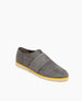 Coclico Women's Casual Flat with crepe sole in grey suede 3