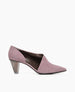Coclico women's elegant vintage inspired pump with stunning silhouette in dusty violet Italian suede. Coclico shoes are sustainably made in Spain. 1