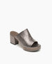 Coclico Ringa Women's Clog Slide Sandal in Gunmetal Leather 2