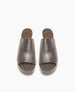 Coclico Ringa Women's Clog Slide Sandal in Gunmetal Leather 3