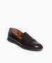 Angled view of the York Loafer in Amethyst Patent: produces a soft, flexible, glove-like fit. The sensation of ease is elevated by the York's leather welt and flexible, crepex sole.   4