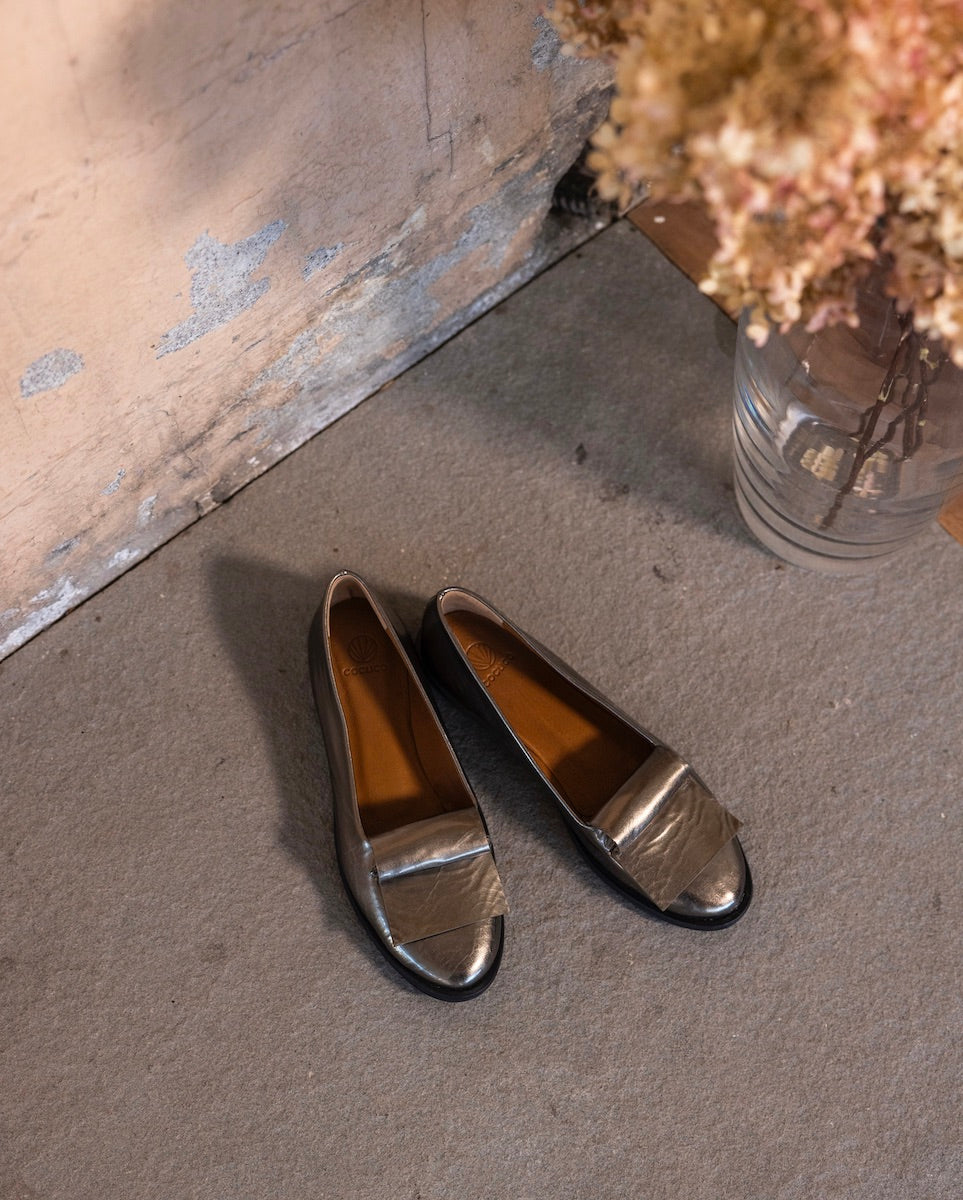Yale Loafer in Starry Night placed on a concrete floor.