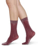 Swedish Stockings Ines Shimmery Socks Wine 1