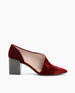 Coclico women's elegant vintage inspired heel with a high vamp in a luxurious Spanish silk velvet. Coclico shoes are sustainably made in Spain. 1